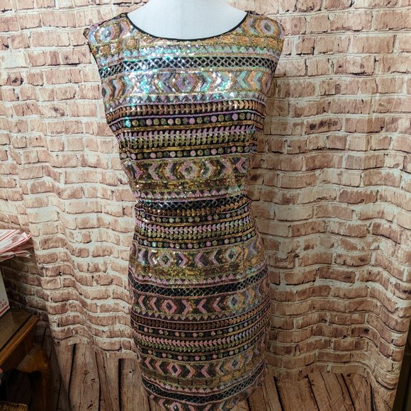 Forever 21 Exclusive Sequin Covered Dress Size Med - Picture 8 of 11